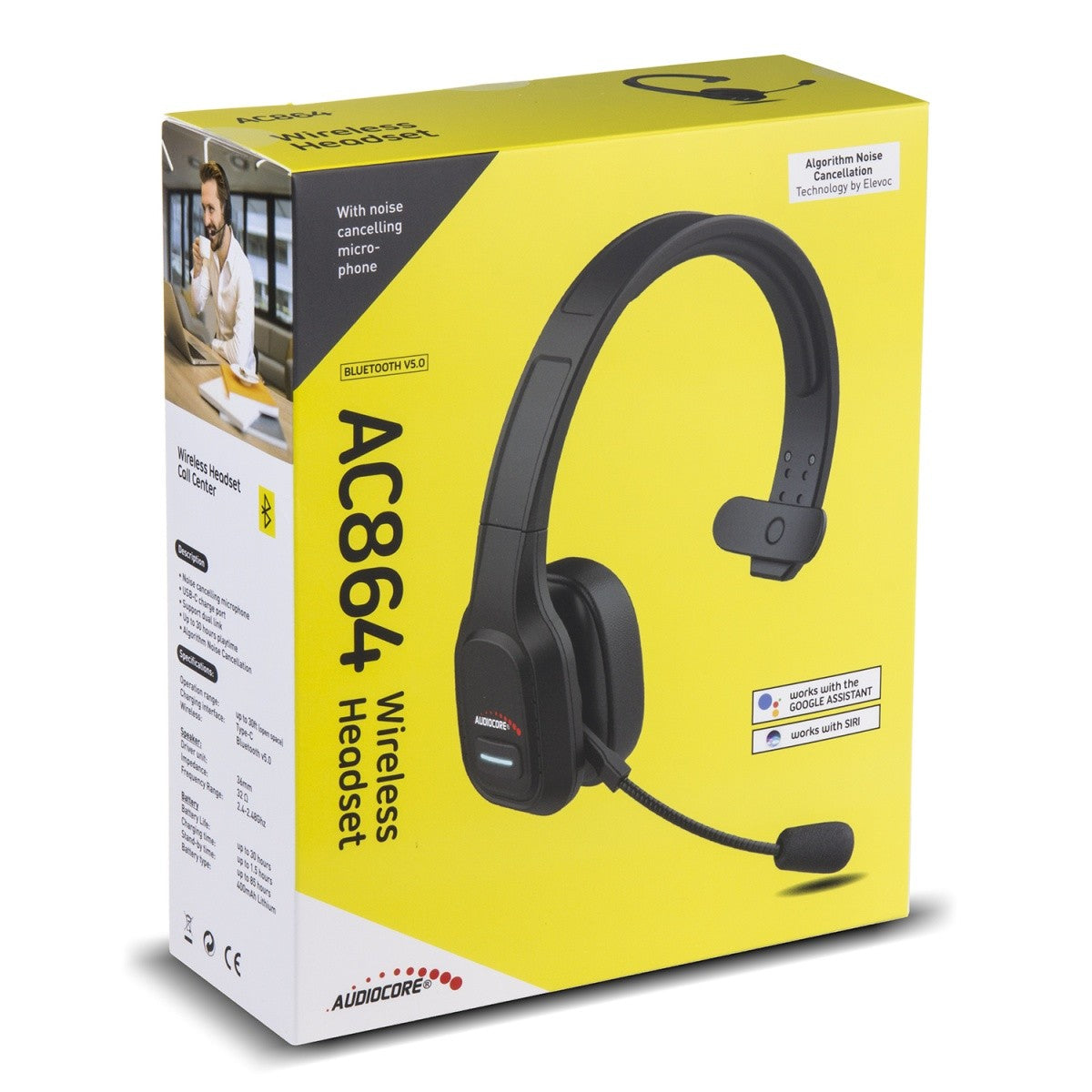 Căști Bluetooth pentru centre de apeluri AC864