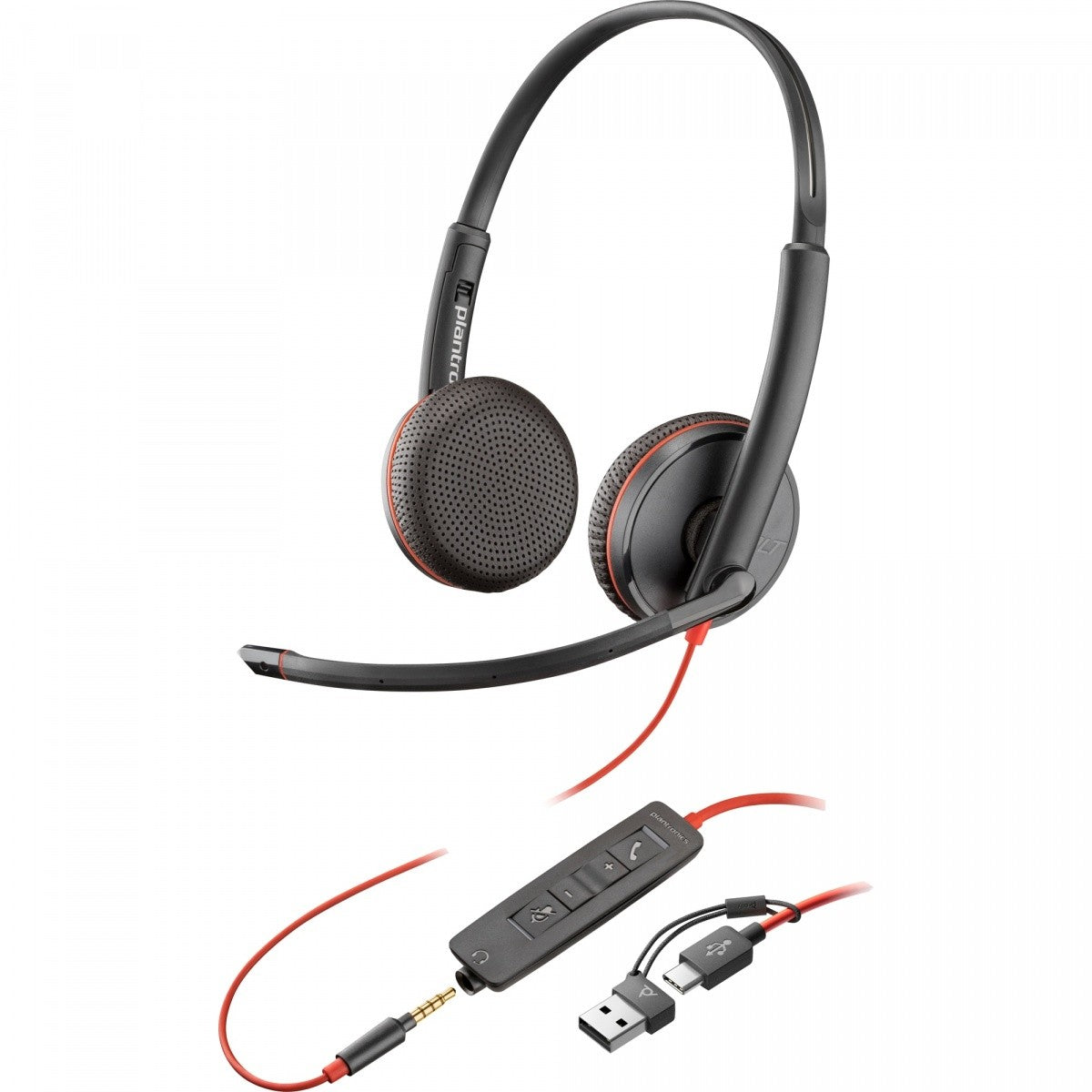 Căști Blackwire 3225 USB-C + USB-C/A (vrac) 8X229A6