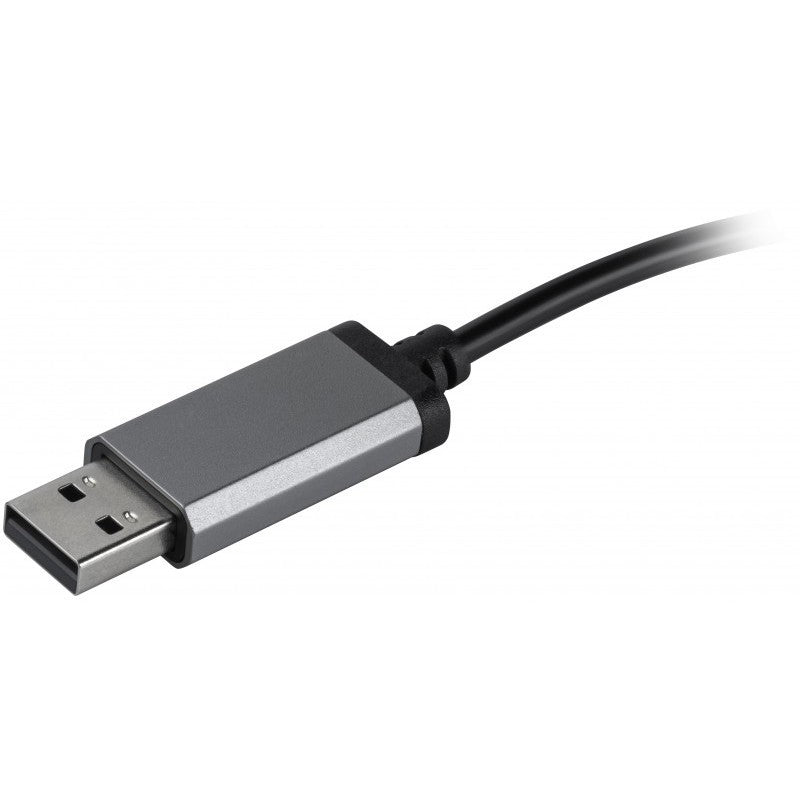 Căști GOTHIC negre supraauriculare cu microfon