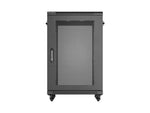 Dulap rack de podea de 19 inch, 18U, 600x800, cu uși perforate (pachet detașat), negru