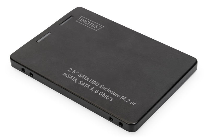 Adaptor pentru SATA/HDD 2.5" M.2 /mSATA SATA 3.6 Gbit/s, scriere până la 520 MB/s Aluminiu