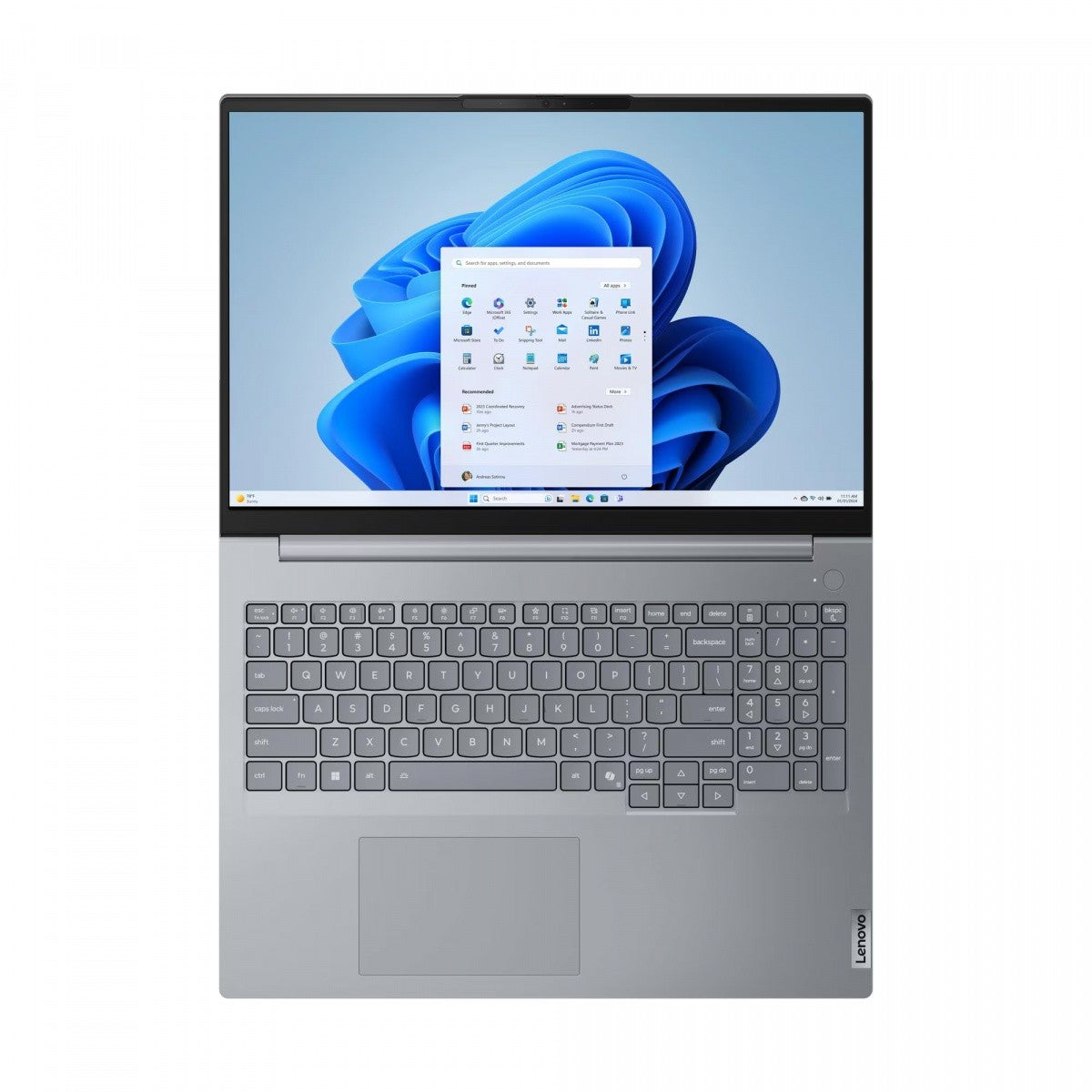 Laptop ThinkBook 16 G9 21US00FMPB W11Pro 7 240H/16GB/512GB/INT/16.0 WUXGA/Gri Arctic/Sistem de operare 3 ani + Compensare CO2