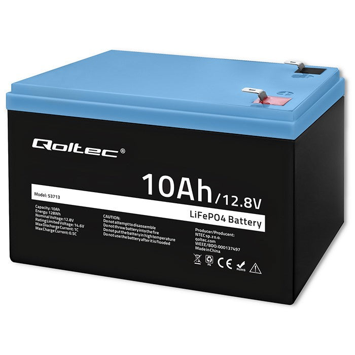 Acumulator LiFePO4 | 12.8V | 10Ah | 128Wh | BMS
