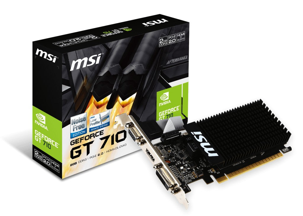 Placă grafică GeForce GT 710 2GB DDR3 64BIT DVI/D-SUB/HDMI