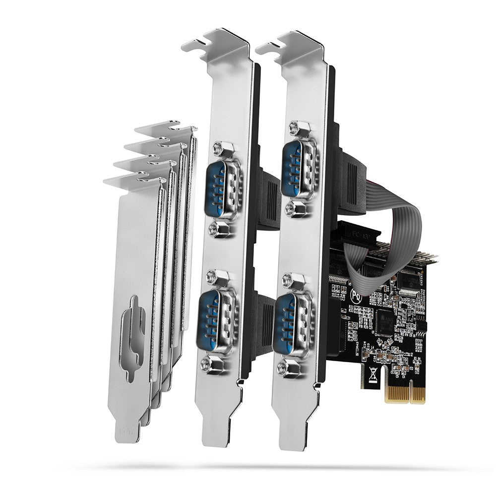 Controler PCEA-S4N PCIe cu 4 porturi seriale RS232, 250 kbps, SP și LP incluse