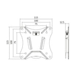 Suport TV de perete, 13-27 inci, max. 25 kg