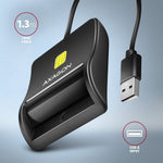 Cititor de carduri de identitate USB CRE-SM3N, cablu de 1,3 m
