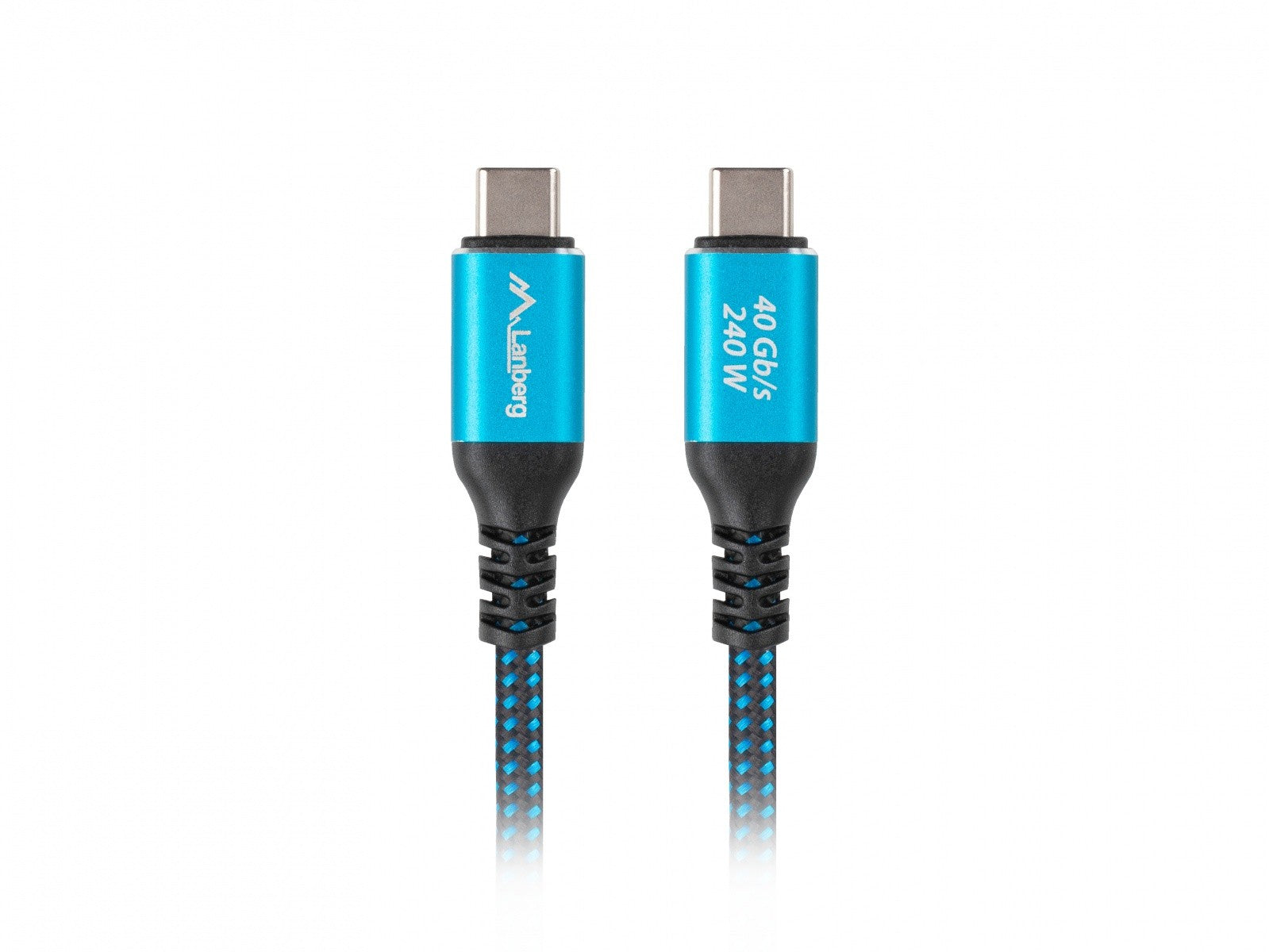 Cablu USB-C M/M USB4 0.5m 240W 8K 60HZ Negru-Albastru