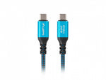 Cablu USB-C M/M USB4 0.5m 240W 8K 60HZ Negru-Albastru