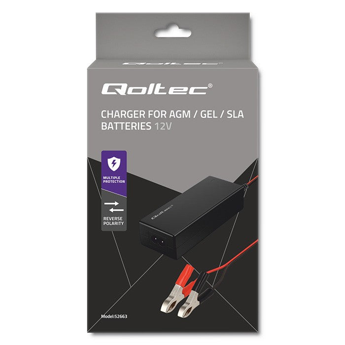 Încărcător de baterii AGM GEL STD | încărcător 12V | 2A | 24W | LED | cablu 1,8 m