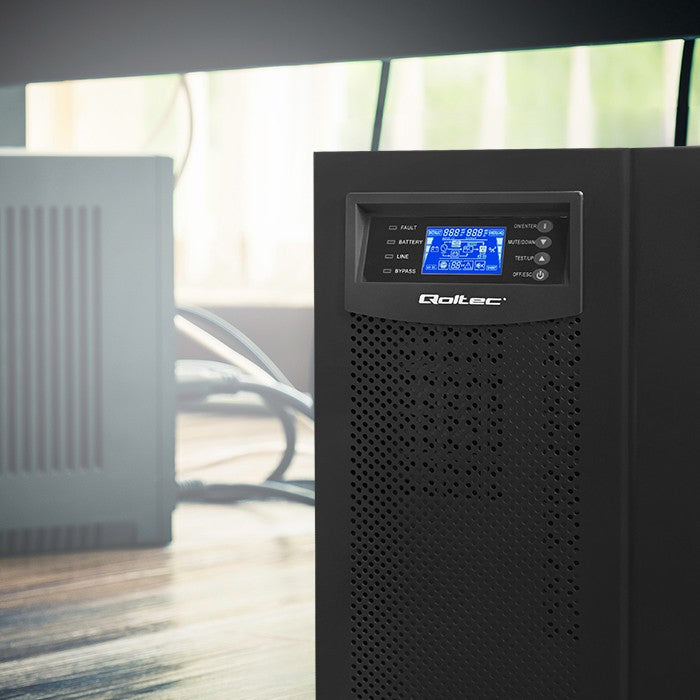 UPS, online, undă sinusoidală pură, 10kVA, 8kW, LCD USB