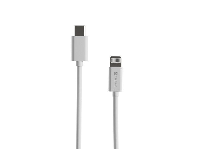 Cablu Lightning (M)->USB-C(M) 2m MFI Prati Alb