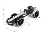 Kart Bolt cu baterii, alb