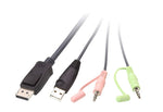 Comutator KVM cu cablu USB DP cu 2 porturi CS22DP