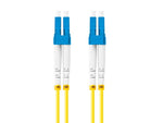 Cablu de patch-uri cu fibră optică Sm Lc/UPC-Lc/UPC Duplex 3.0Mm 2M galben