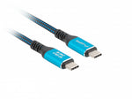 Cablu USB-C M/M USB4 0.5m 240W 8K 60HZ Negru-Albastru
