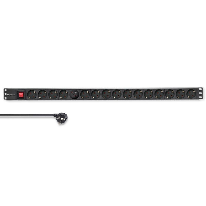 Prelungitor PDU pentru RACK | 16A | 16xSCHUKO | Vertical | 1.8m