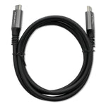 Cablu USB4 Ultra-Rapid | USB-C PD 240W | Thunderbolt 3/4 | 4K | 40Gb/s | 1m | Negru