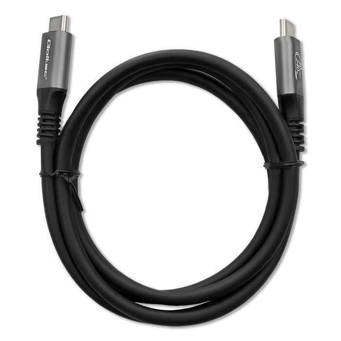Cablu USB4 Ultra-Rapid | USB-C PD 240W | Thunderbolt 3/4 | 4K | 40Gb/s | 1m | Negru