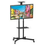 Suport TV mobil 37-70 inci 50 kg, două rafturi