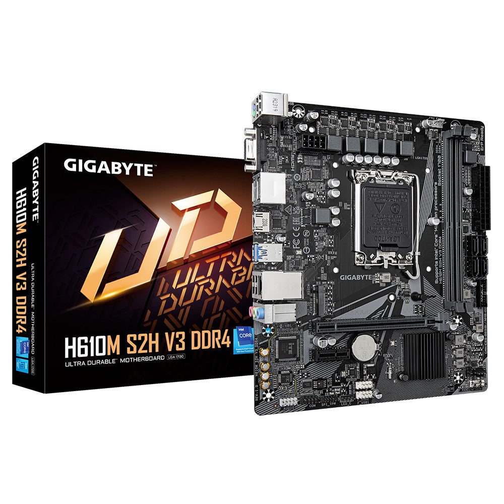 Placă de bază H610M S2H V3 DDR4 s1700 2DDR4 DP/HDMI M.2 mATX