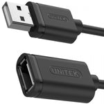 Cablu prelungitor USB 2.0 AM-AF, 1m, Y-C428GBK