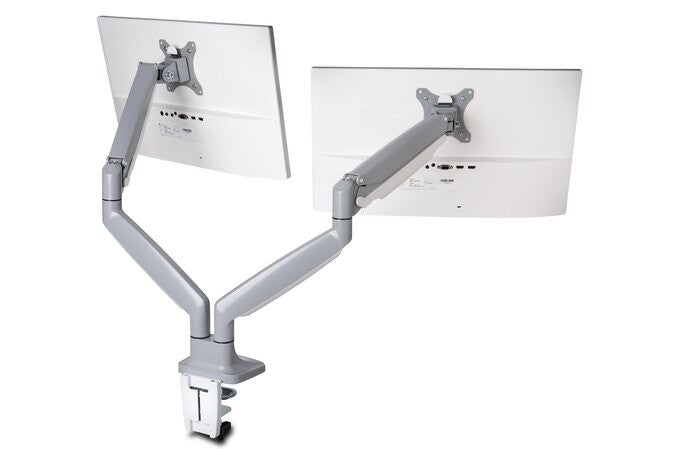 Suport SmartFit pentru două monitoruri cu o singură atingere