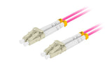 Cablu de patch-uri cu fibră optică Mm Lc/UPC-Lc/UPC Duplex 3.0mm 2m violet