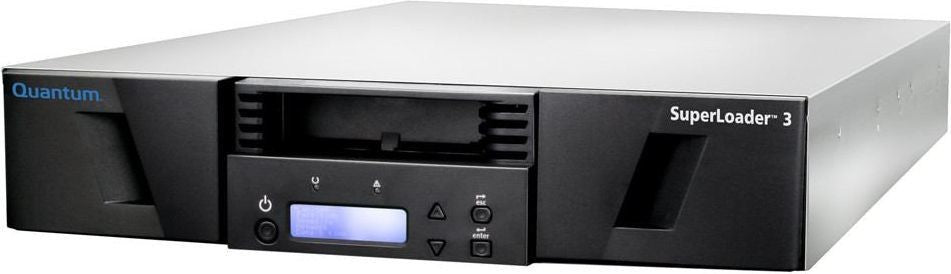 SuperLoader 3, o unitate de bandă LTO-9HH, model C, 8 sloturi, SAS de 12 Gb/s, montare în rack, cititor de coduri de bare ET-QL9A