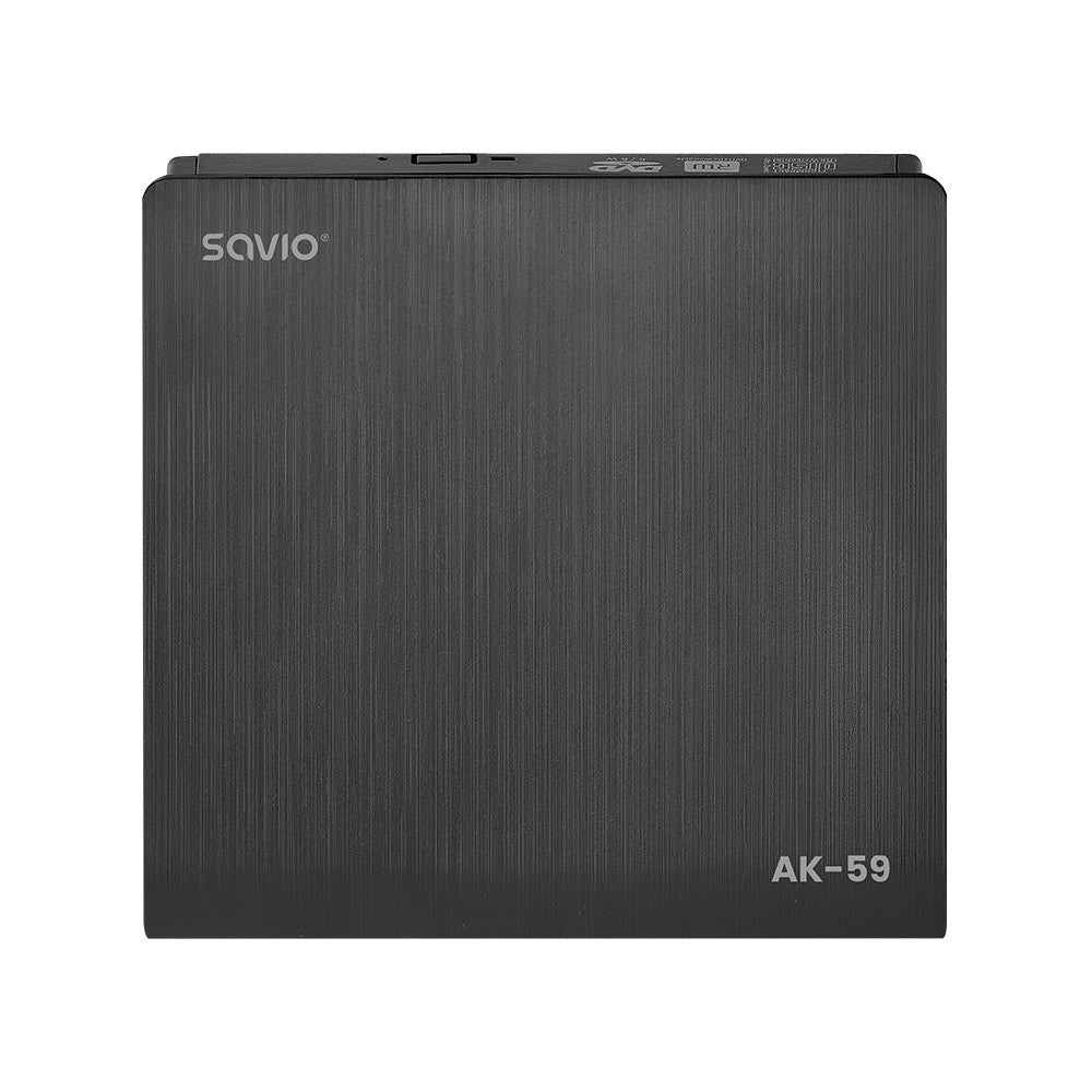 Unitate externă subțire CD/DVD R/RW, USB-C/USB-A, AK-59