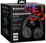 Căști wireless Freemotion B552 over-ear cu microfon, negre
