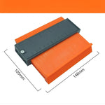 Sablon Masurare Contur, Flippy, Cu Rigla Integrata, pentru Copiere Unghiuri si Forme Neregulate, Plastic Rezistent,