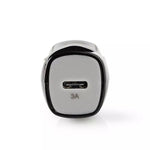 Incarcator auto 1x USB Type C 3.0 A negru Nedis