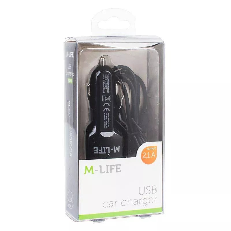 Incarcator auto lightning +USB 2.1A M-LIFE