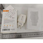Incarcator Rapid QC3.0, Flippy, 3 Porturi USB, 2.1A, 18W, din ABS, Protectie Supraincalzire, Gama Macarons, Alb