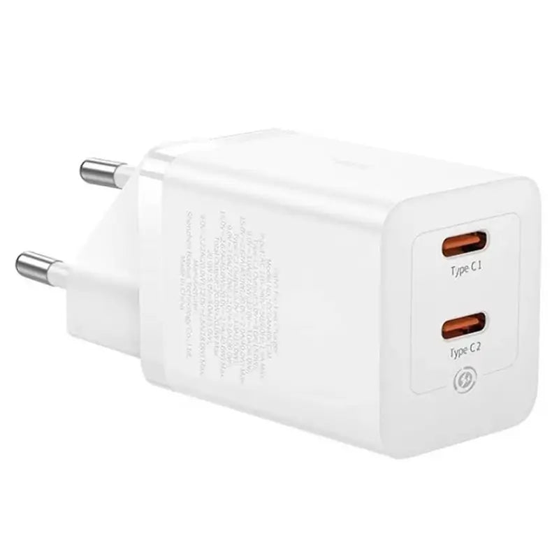 Incarcator retea 100-240V - 2x USB Type-C GAN5 QC 40W BASEUS P10110804217