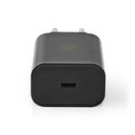 Incarcator retea 3A 1-iesire USB type C PD 18W negru Nedis