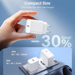 Incarcator Retea Fast Charge, Flippy, Incarcator Standard European Power Delivery 30 W, Compatibil cu iPhone 15 / 16,