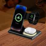 Incarcator Wireless 3 in 1 Fast Charger, Flippy, Compatibil cu Apple iPhone, iWatch, AirPods, New Design, 15W, 16.5 x