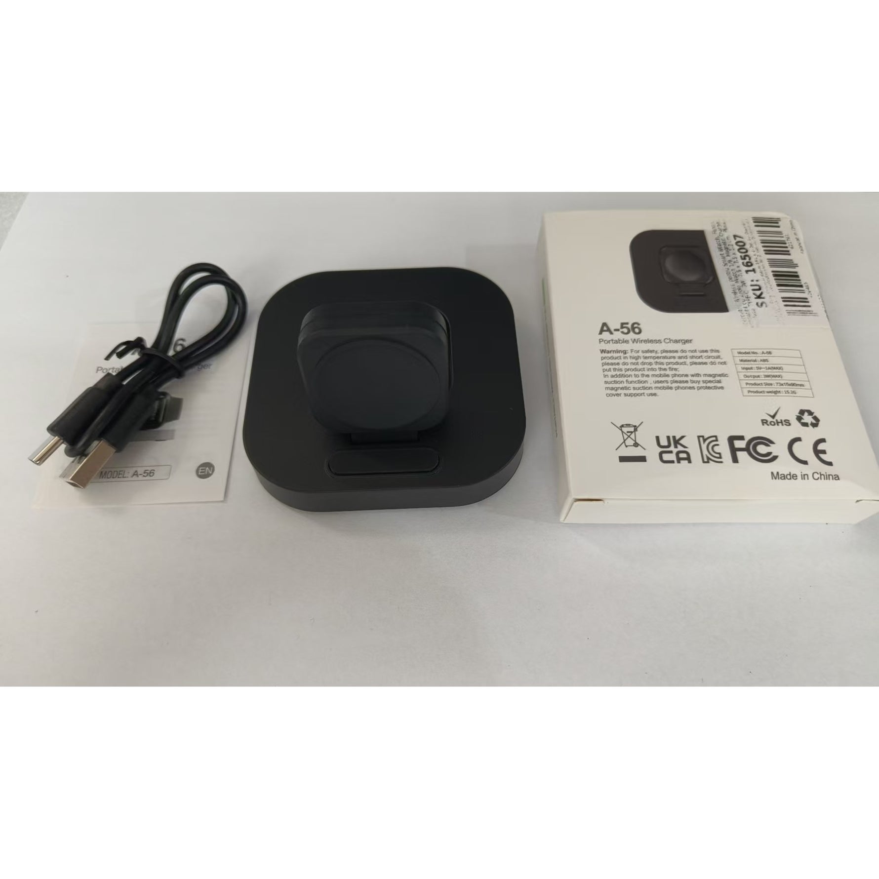 Incarcator Wireless pentru Smart iWatch, Flippy, Compatibil cu Apple iWatch 1/9, Magnetic Charger, Interfata TYPE-C,
