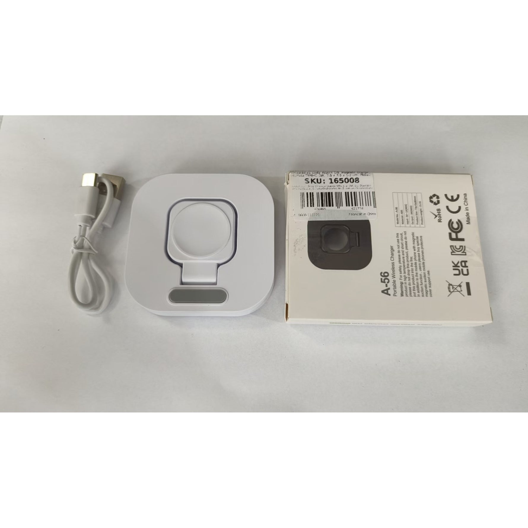 Incarcator Wireless pentru Smart iWatch, Flippy, Compatibil cu Apple iWatch 1/9, Magnetic Charger, Interfata TYPE-C,