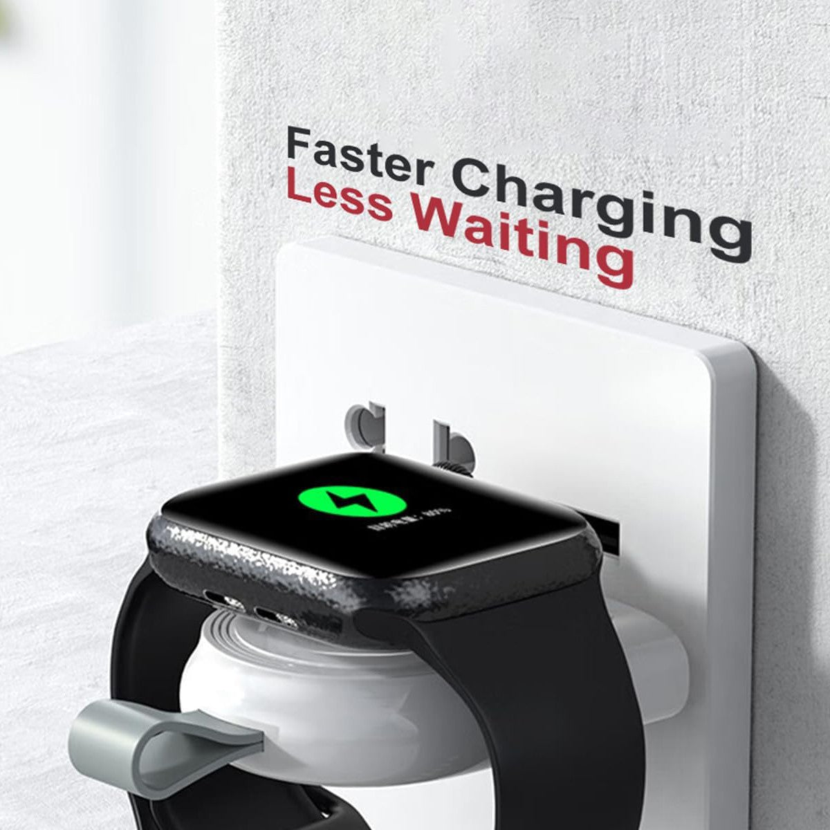 Incarcator Wireless pentru Smart Watch, Flippy, Compatibil cu Apple iWatch 1/9, Magnetic, Interfata TYPE-C, Fara Cablu