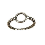 Inel Argint 925 Bobite cu Cerc, M 51