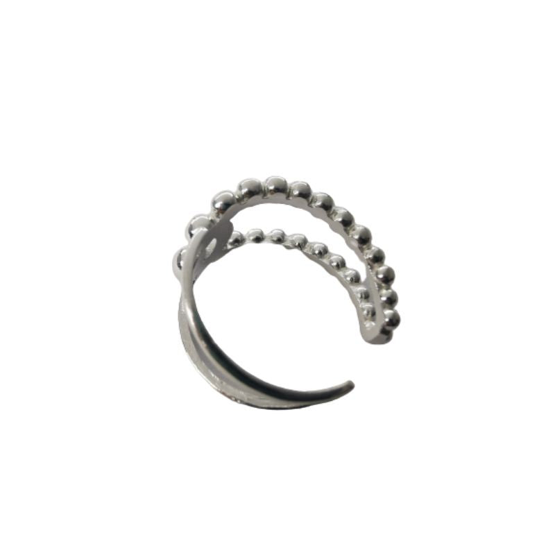Inel Argint 925 Reglabil cu Bilute, 3.6 g