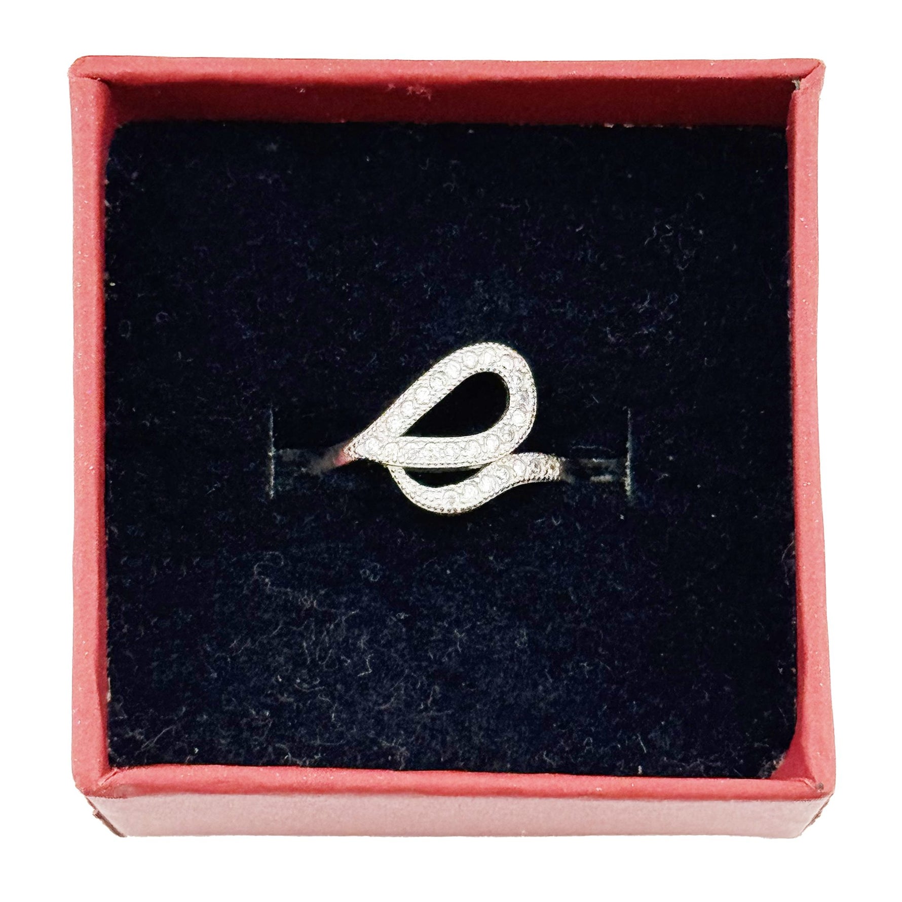 Inel pentru Dama, Jolie, Argint 925, Model Sarpe cu Pietre, 2.3g, 1 cm x 1.5 cm, Marimea 51, Argintiu