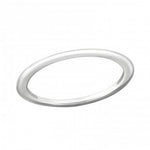 Inel pentru Dama, Jolie, Inel din Argint 925, Tip Verigheta, Marimea 45, 12 mm, Argintiu