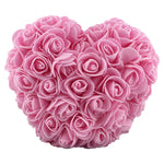 Inima din Flori, Flippy, Inimioara din Trandafiri de Spuma, Inima 15 x 15 x 9 cm / Cutia Trasparenta 16 x 15 x 10 cm,