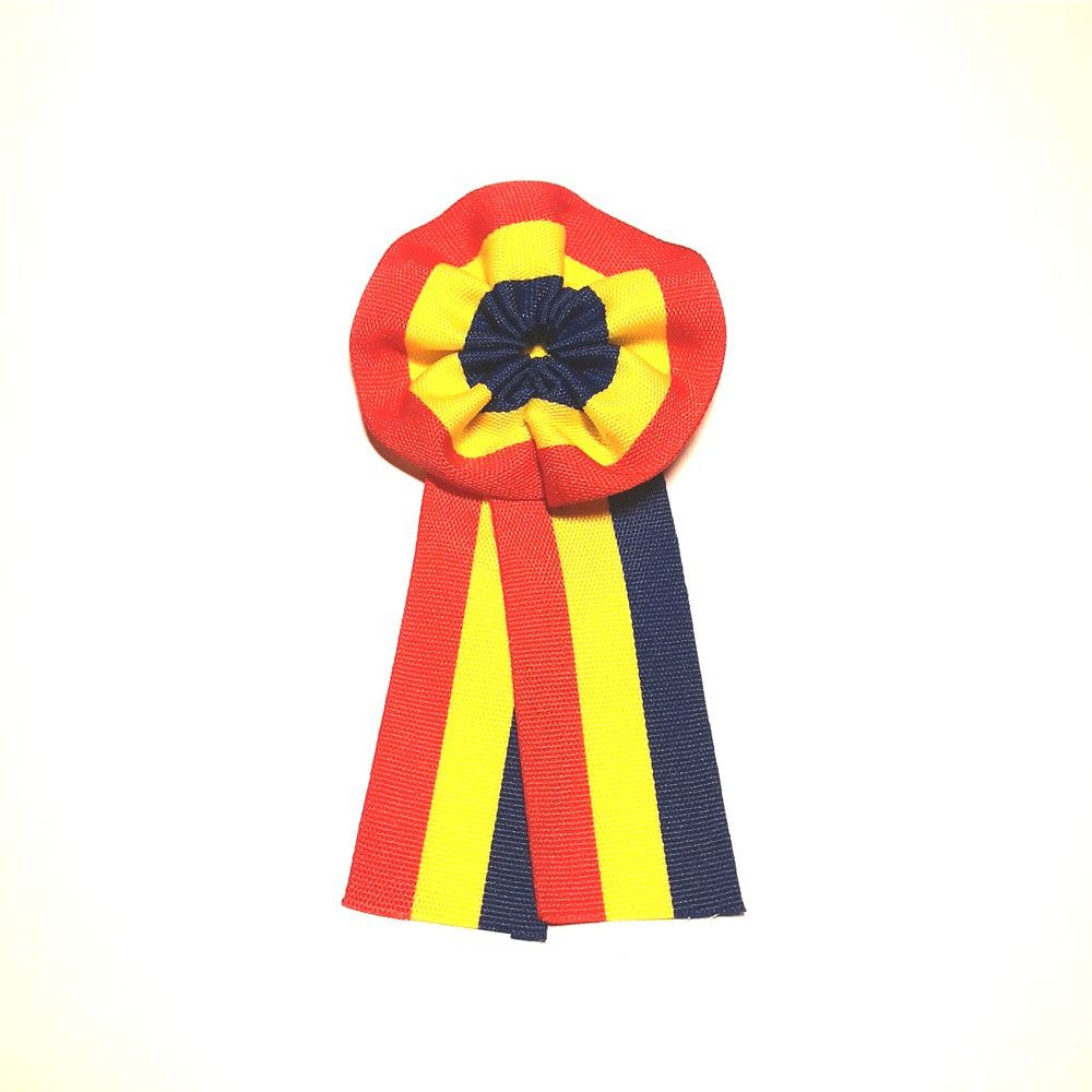 Insigna Textila tip Coarda, Flippy, Insigna Drapelul Romaniei, din Material Textil, 5.3 cm, insigna Tricolorul