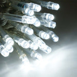 Instalatie Craciun, 10 m, 100 Led-uri ,Liniara, Alb rece, 8 jocuri de lumini, Transformator cu telecomanda,