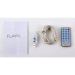 Instalatie Craciun, 10 metri, 100 LED-uri, alb cald, telecomanda 8 functii, USB, fir cupru, liniar, interior/exterior,